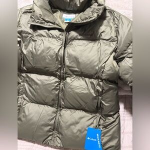 Columbia Pioneer Summit 1.0 FS puffer Jacket Women’s XL Olive NWT